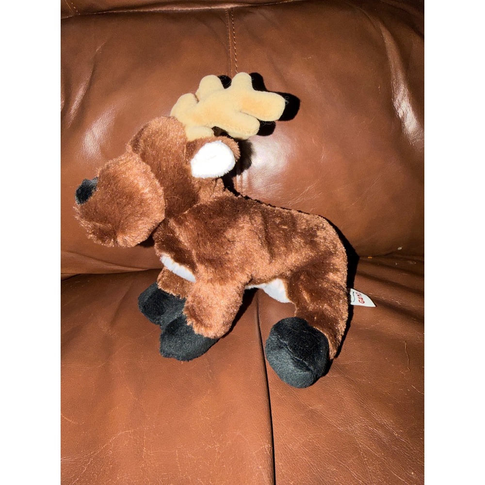 No code Ganz Webkinz Reindeer Brown Plush Stuffed Animal Christmas Deer